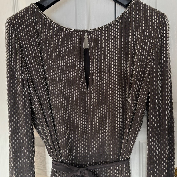 ESCADA Stunning Beaded Evening Formal Dress -100% Silk Beaded Dress – Size 40 - Picture 9 of 16